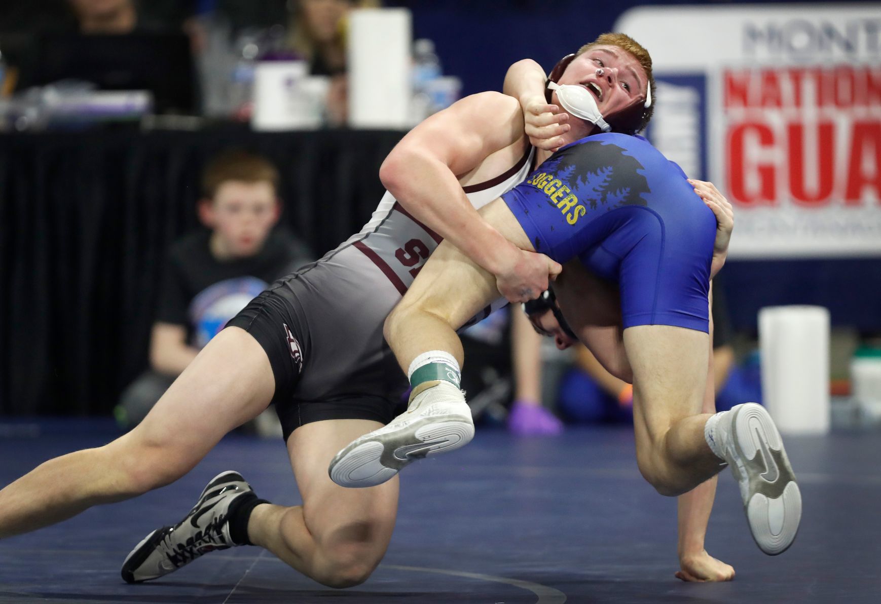 First round of state wrestling